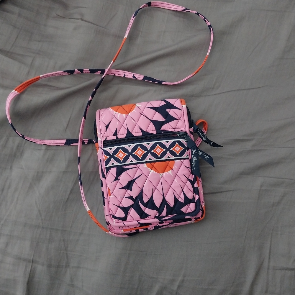 Pink Vera Bradley Plush Cross Body Bag Classic